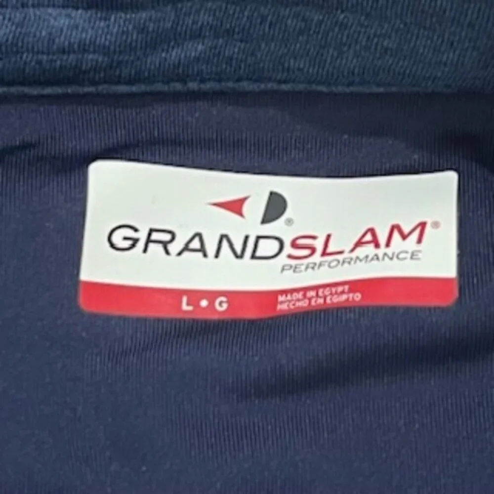NEW Grand Slam Golf Vest Mens Size Large Blue Quilted Zip‎ Front NWT